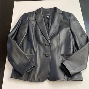 NWOT Alfani 💯 Genuine Leather Blazer